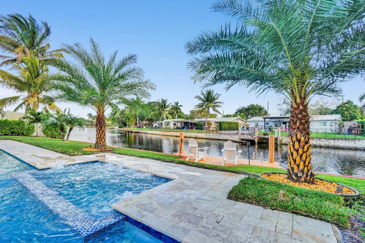 Palm Breeze Waterfront Oasis - Heated Pool&SPA at Gt Fort Lauderdale Buitenkant foto
