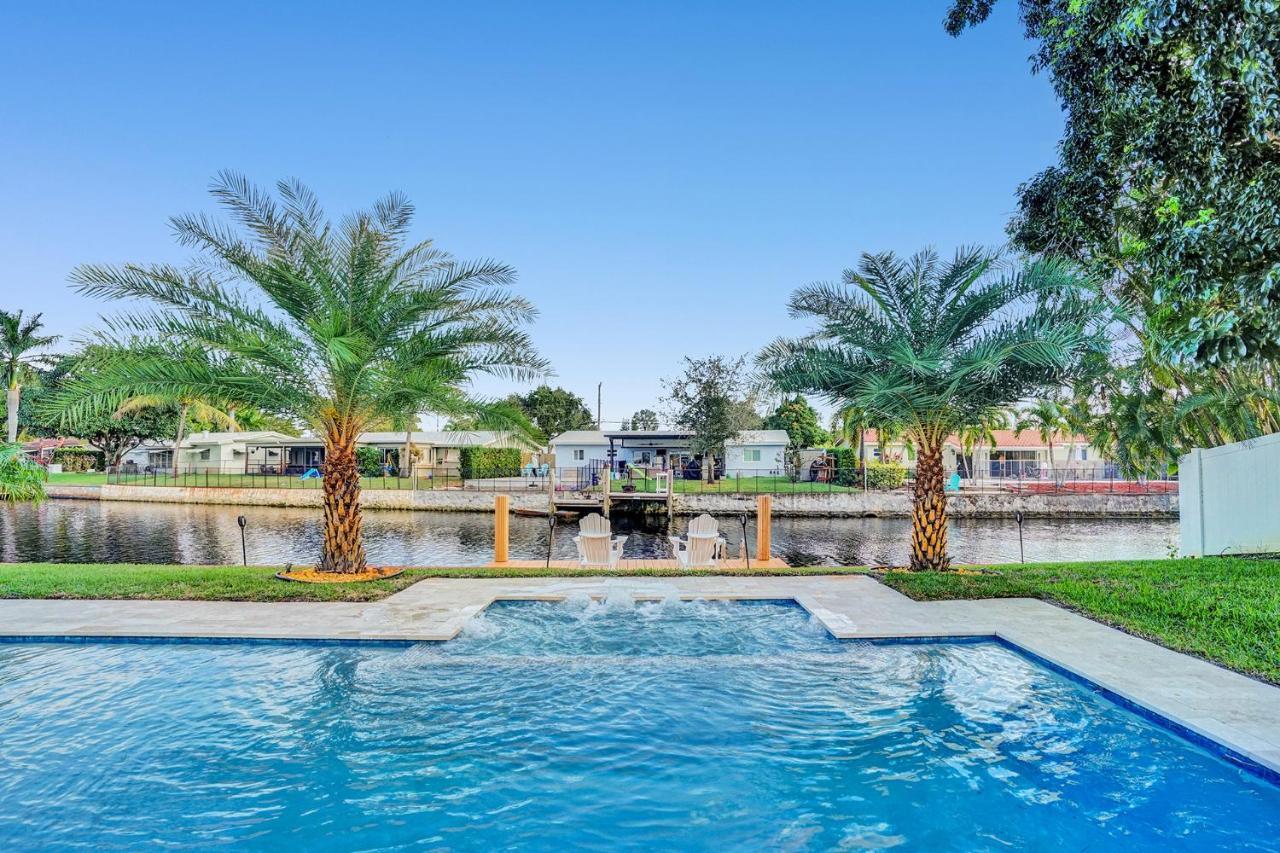 Palm Breeze Waterfront Oasis - Heated Pool&SPA at Gt Fort Lauderdale Buitenkant foto