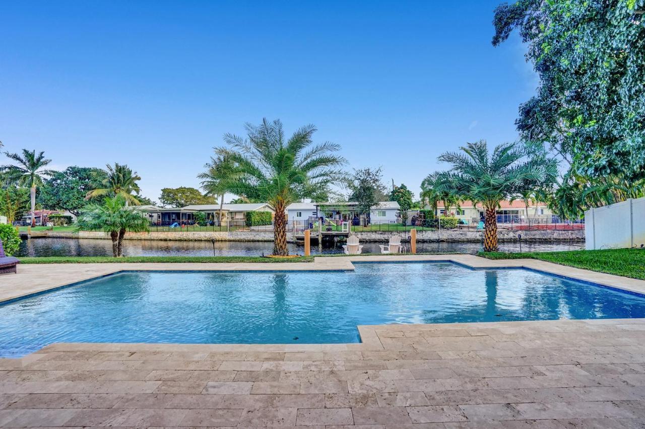 Palm Breeze Waterfront Oasis - Heated Pool&SPA at Gt Fort Lauderdale Buitenkant foto