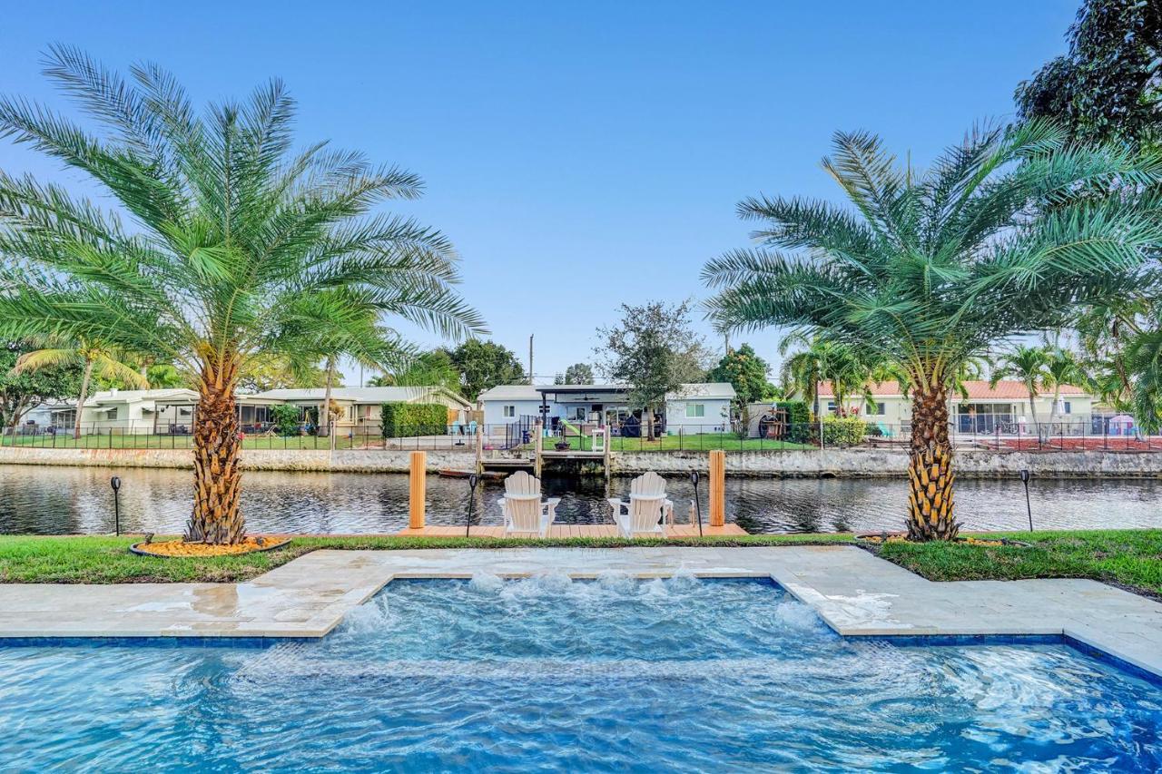 Palm Breeze Waterfront Oasis - Heated Pool&SPA at Gt Fort Lauderdale Buitenkant foto