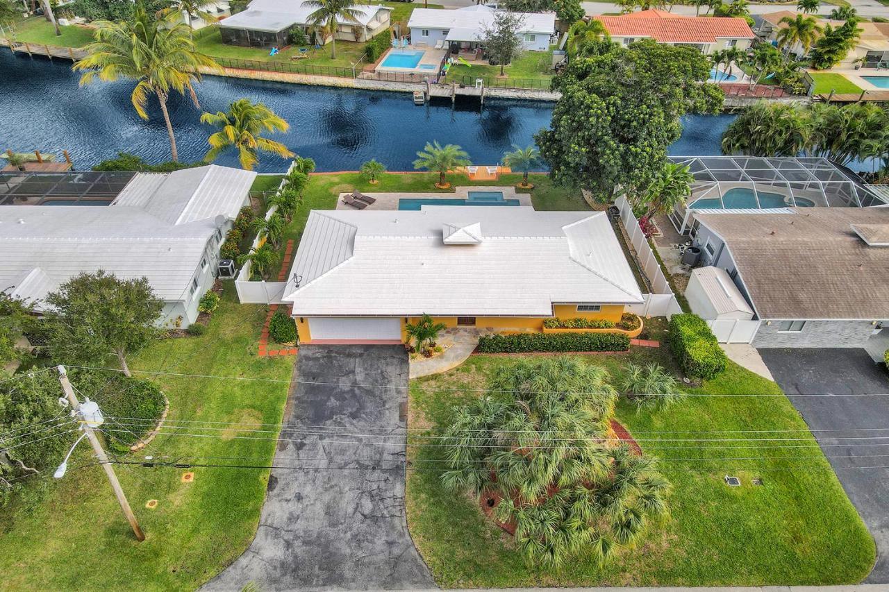 Palm Breeze Waterfront Oasis - Heated Pool&SPA at Gt Fort Lauderdale Buitenkant foto