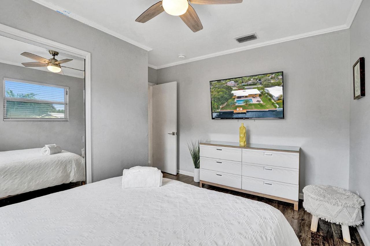 Palm Breeze Waterfront Oasis - Heated Pool&SPA at Gt Fort Lauderdale Buitenkant foto