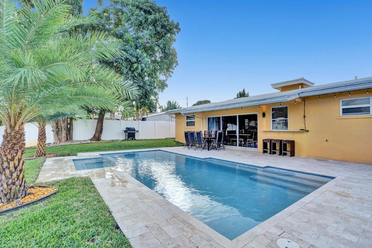 Palm Breeze Waterfront Oasis - Heated Pool&SPA at Gt Fort Lauderdale Buitenkant foto
