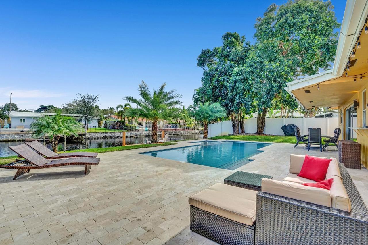 Palm Breeze Waterfront Oasis - Heated Pool&SPA at Gt Fort Lauderdale Buitenkant foto