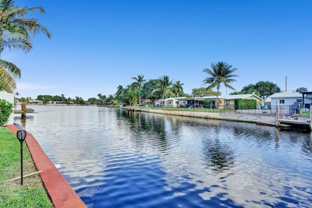 Palm Breeze Waterfront Oasis - Heated Pool&SPA at Gt Fort Lauderdale Buitenkant foto