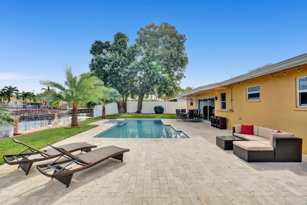 Palm Breeze Waterfront Oasis - Heated Pool&SPA at Gt Fort Lauderdale Buitenkant foto