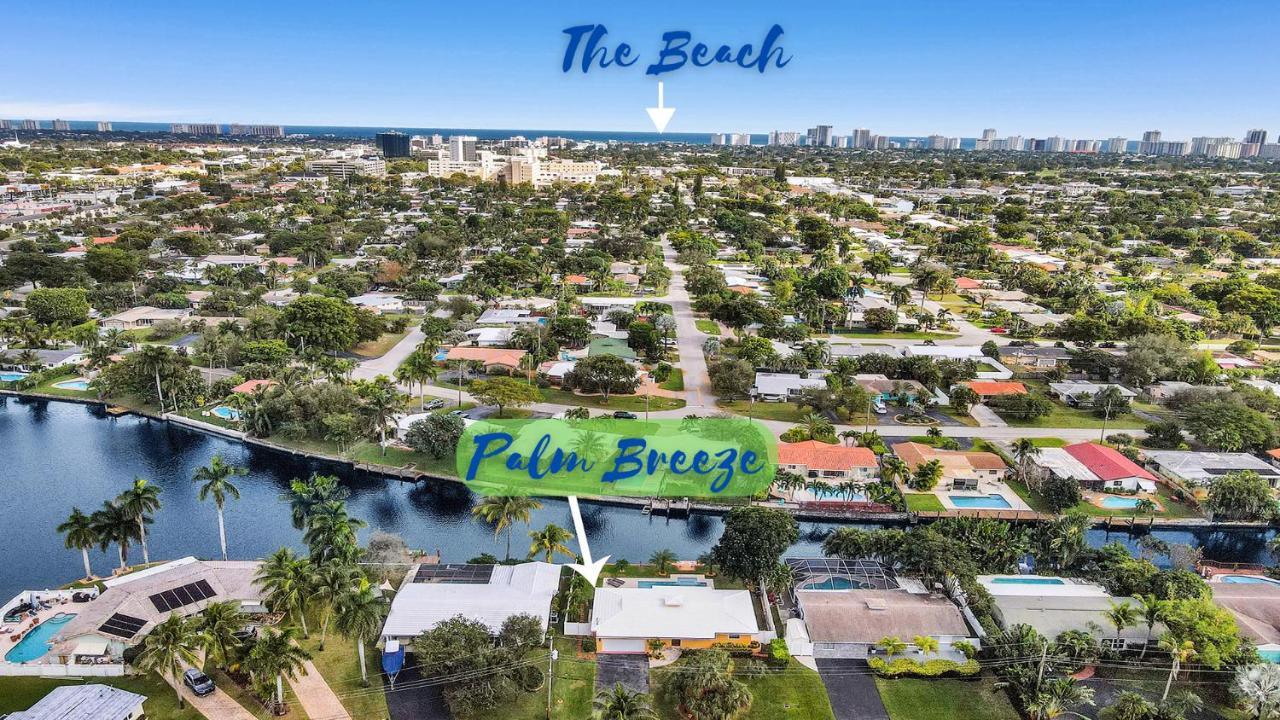Palm Breeze Waterfront Oasis - Heated Pool&SPA at Gt Fort Lauderdale Buitenkant foto