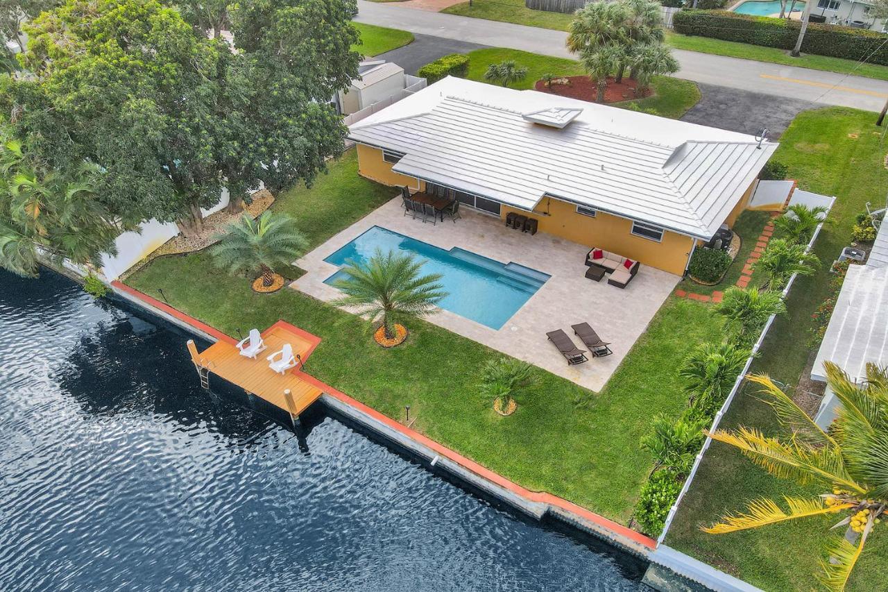 Palm Breeze Waterfront Oasis - Heated Pool&SPA at Gt Fort Lauderdale Buitenkant foto