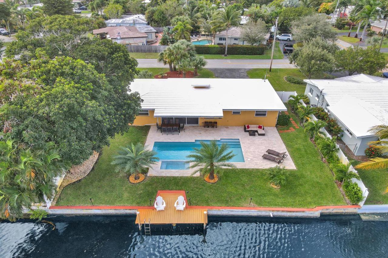 Palm Breeze Waterfront Oasis - Heated Pool&SPA at Gt Fort Lauderdale Buitenkant foto
