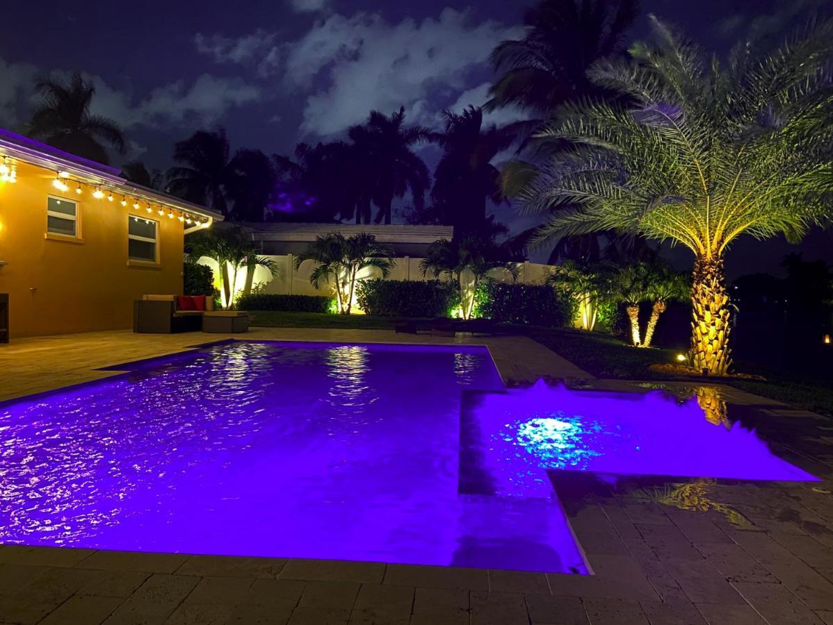 Palm Breeze Waterfront Oasis - Heated Pool&SPA at Gt Fort Lauderdale Buitenkant foto