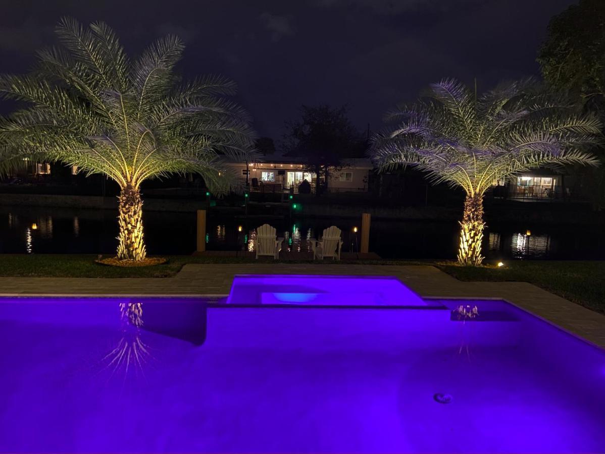 Palm Breeze Waterfront Oasis - Heated Pool&SPA at Gt Fort Lauderdale Buitenkant foto